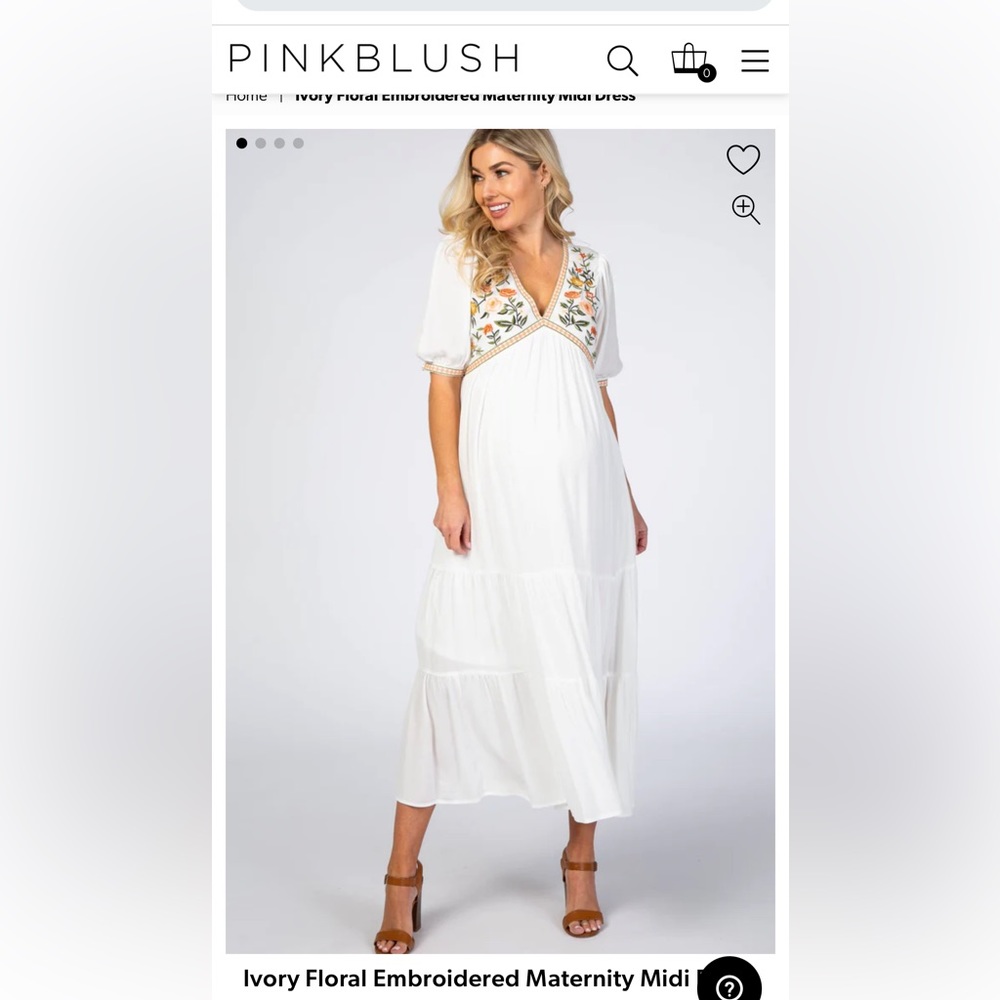 Pink Blush Maternity Dress